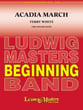 Acadia March Concert Band sheet music cover